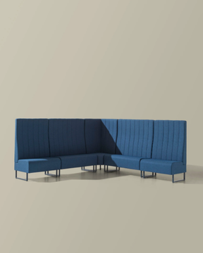 SPACE+ 1401A - Fabric linear module with high backrest by Et al. - view 3